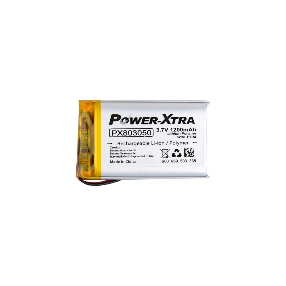 Power-Xtra PX803050 - 3.7V 1200 mAh Li-Polymer Pil - Devreli
