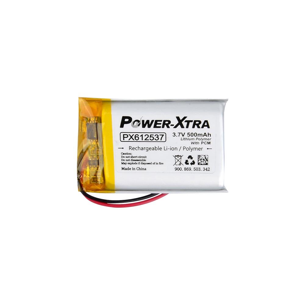 Power-Xtra PX612537 - 3.7V 500 mAh Li-Polymer Pil - Devreli