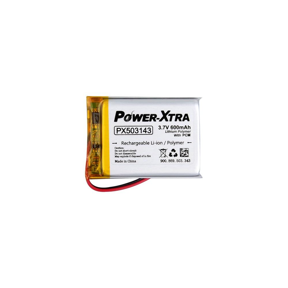 Power-Xtra PX503143 - 3.7V 600 mAh Li-Polymer Pil - Devreli