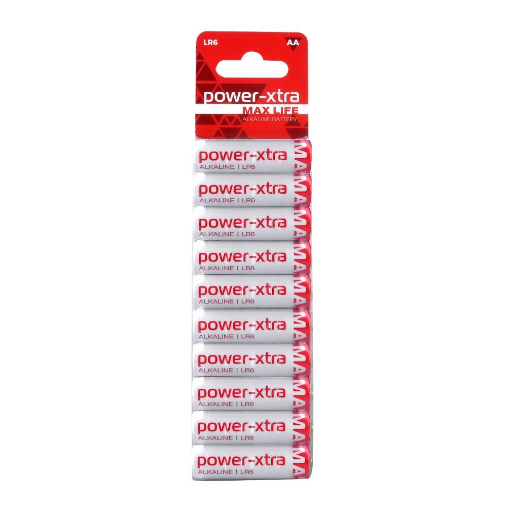 Power-Xtra MaxLife - LR06/AA Size Alkaline Pil - 10lu Blister