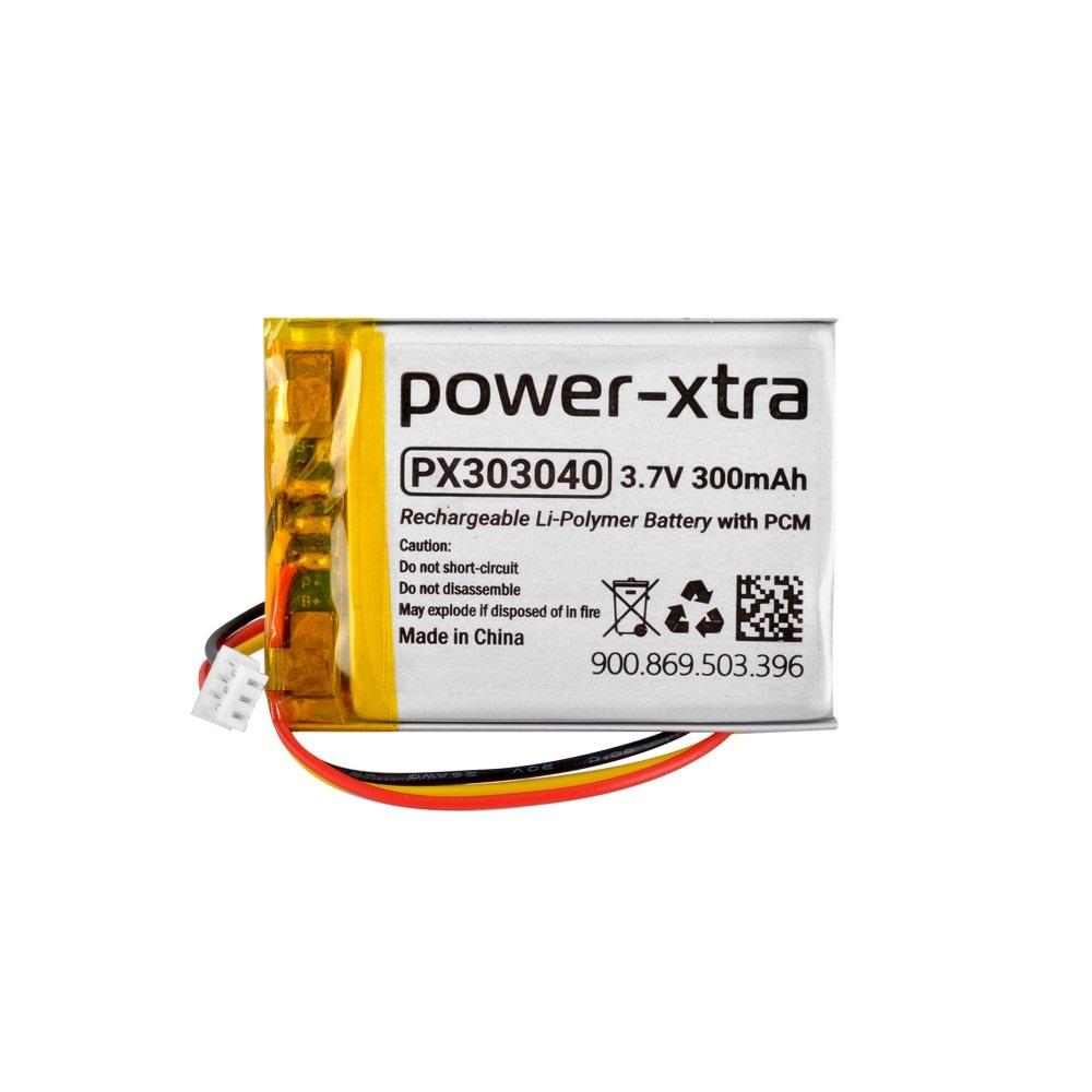 Power-Xtra PX303040 - 3.7V 300 mAh Li-Polymer Pil - Devreli - Soketli - 105820