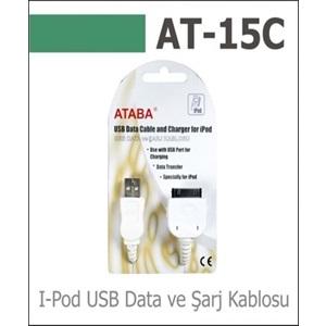 Ataba AT-15C I-Pod USB Data Ve Şarj Kablosu