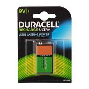 Duracell 9V 170 mAh Şarjlı Pil 1li (İ)