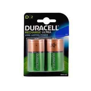 Duracell 1.2V 3000 mAh D Büyük Şarjlı Pil 2li