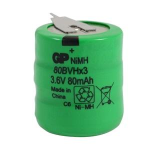 GP 80BVH3A4H 3.6V 80 mAh ( 3DK80 ) Size Ni-Mh Pil (İ)