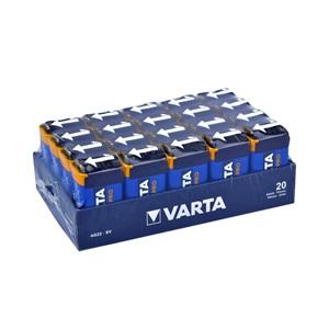 Varta 4022 Endüstriyel Alkalin 9V Pil 20li