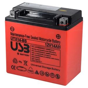 USB UTX14-BS 12V 14 Ah Motorsiklet Aküsü