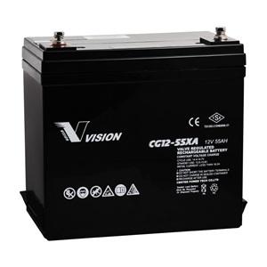 Vision 12V 55 Ah Bakımsız Jel Akü