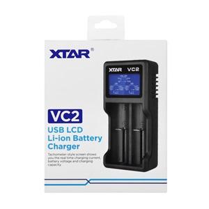 Xtar VC2 - Taşınabilir LCD Ekranlı Li-ion Pil Şarj Cihazı - 2li
