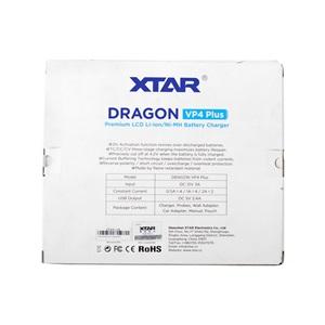 Xtar Dragon VP4 Plus - LCD Ekranlı Li-ion/Li-Po/Ni-Mh/Ni-Cd Pil Şarj Cihazı / 4lü