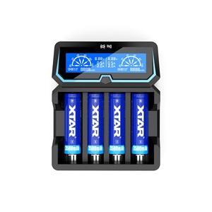 Xtar X4 - Taşınabilir LCD Ekranlı Hızlı Li-ion/Ni-Mh/Ni-Cd Şarj Cihazı / 4lü