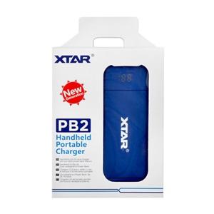 Xtar PB2 - Power Bank ve Taşınabilir Li-ion Şarj Cihazı - Mavi / 2li