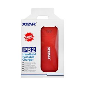 Xtar PB2 - Power Bank ve Taşınabilir Li-ion Pil Şarj Cihazı - Kırmızı - 2li