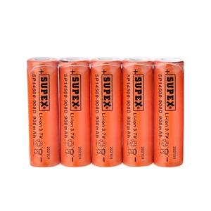 Supex 14500 Li-Ion AA 3.7V 900 mAh Şarjlı Kalem Pil (Başsız)