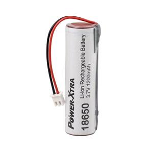 Power-Xtra 1S1P - 3.7V 1200 mAh - 18650 - Li-on Batarya -Soketli