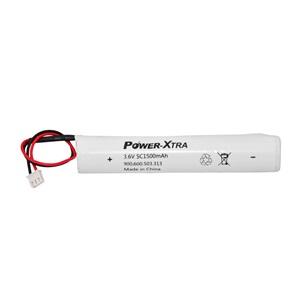 Power-Xtra 3S1P - 3.6V 1500 mAh - SC Ni-Cd Şarjlı Batarya - BRK24-3pinSoketli-Özel