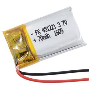 Power-Xtra PX451221 70 mAh Li-Polymer Pil