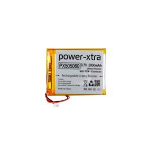 Power-Xtra PX505060 - 3.7V 2000 mAh Li-Polymer Pil - Devreli-Soketli