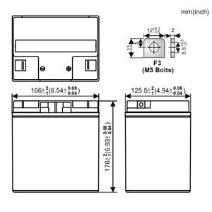 Power-Xtra PP26-12TE - 12V 26 Ah Bakımsız Kuru Akü