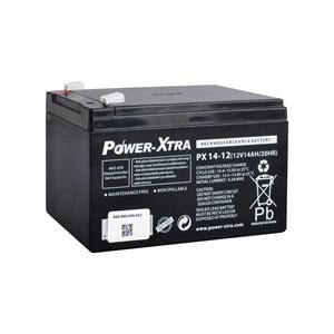 Power-Xtra PX14-12NE F2 - 12V 14 Ah Elektrikli Bisiklet Aküsü - F2 Terminalli