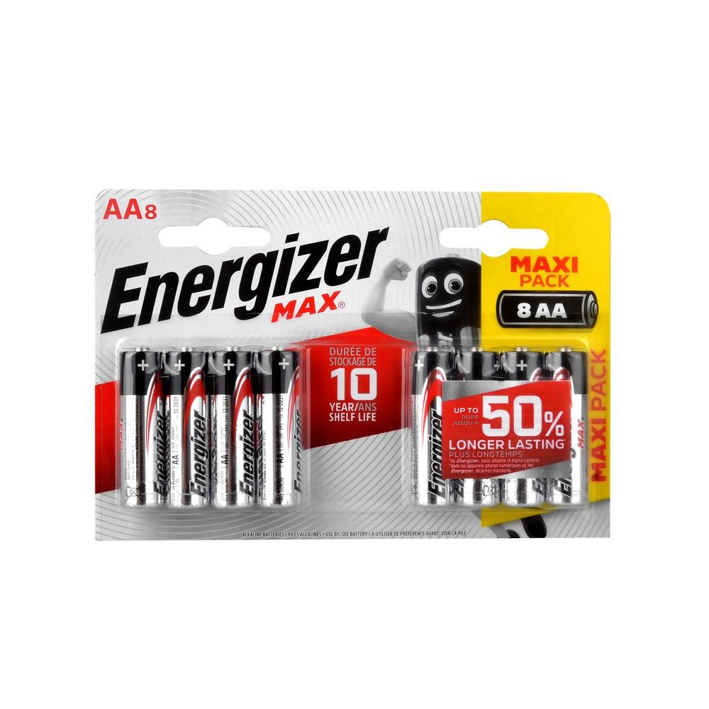 Energizer Max Alkalin AA Kalem Pil 8li Blister