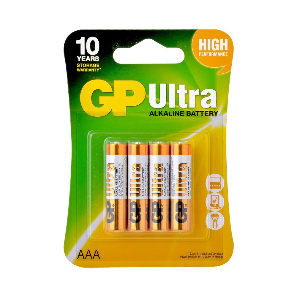 GP 24AU-2U4 LR03 AAA Ultra Alkalin İnce Kalem Pil 4lü