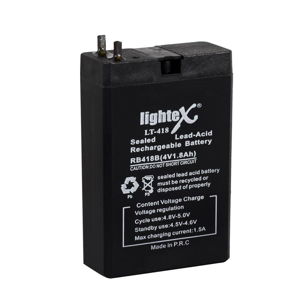 Lightex LT-418 4V 1.8 Ah Bakımsız Işıldak Aküsü