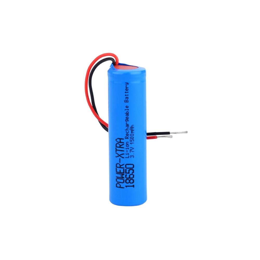 Power-Xtra 1S1P - 3.7V 1500 mAh - 18650 - Li-on Batarya -Devreli-Kablolu