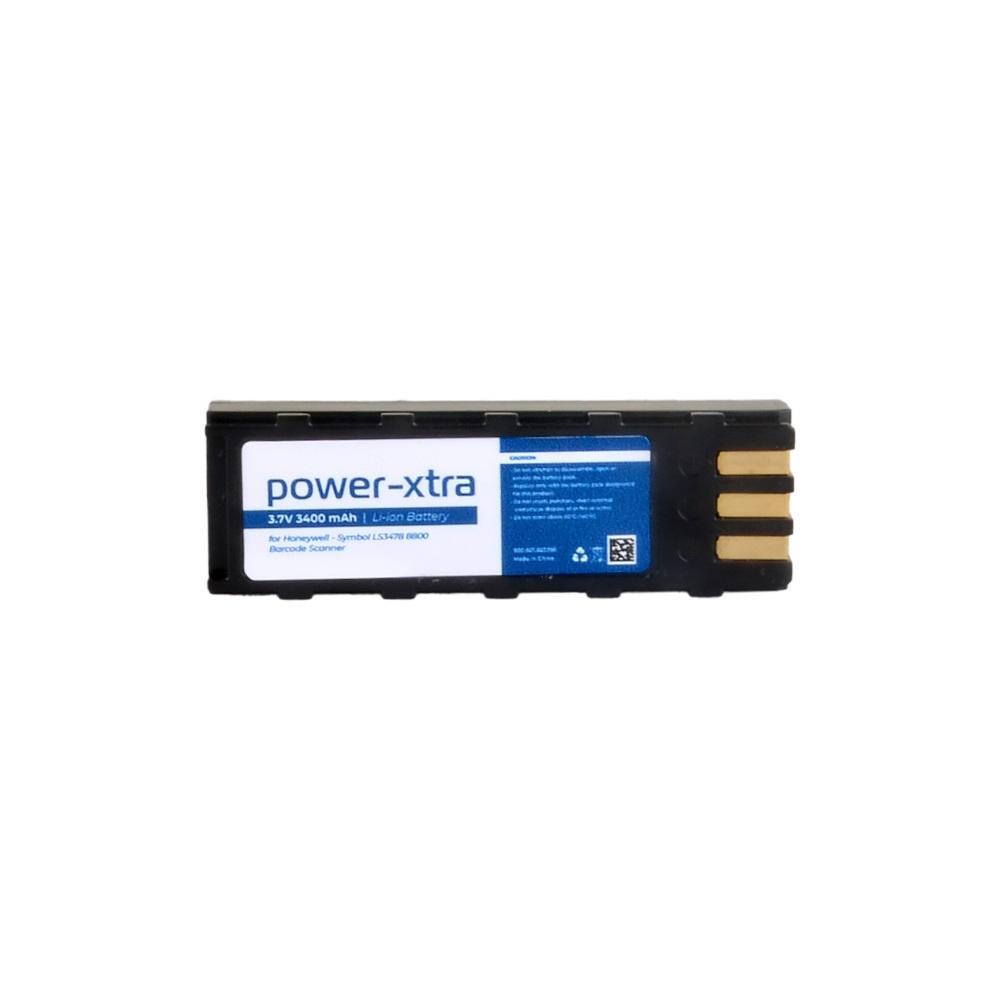 Power-Xtra - Honeywell - Symbol LS3478 / 8800 Yüksek Kapasiteli Barkod Tarayıcı Bataryası - 3.7V 3400mAh Li-ion Batarya