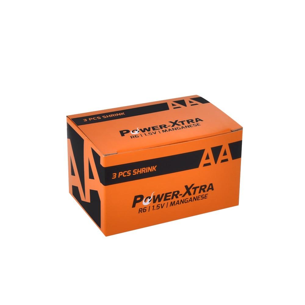 Power-Xtra R06/AA Size Zinc Manganez Pil - 3lü Shrink