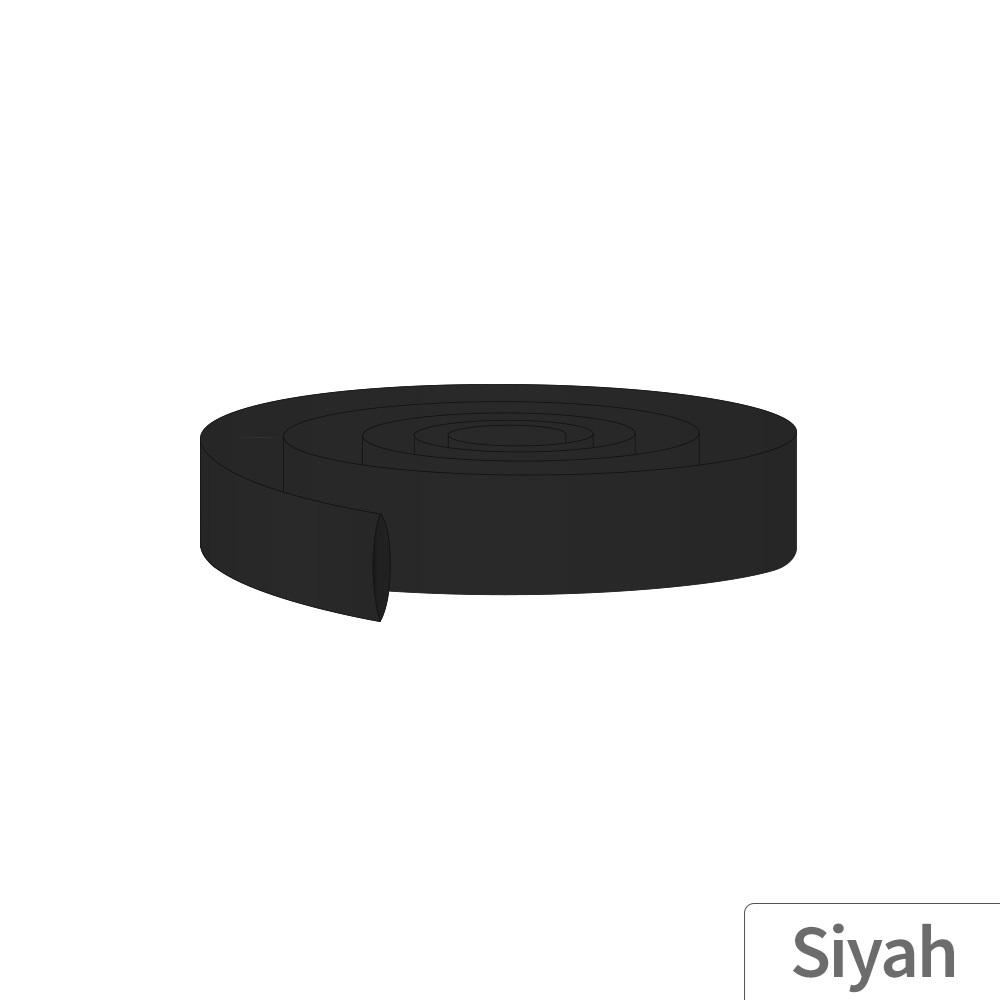 12M - 25mm PVC Heat Shrink Siyah - 10 Metre