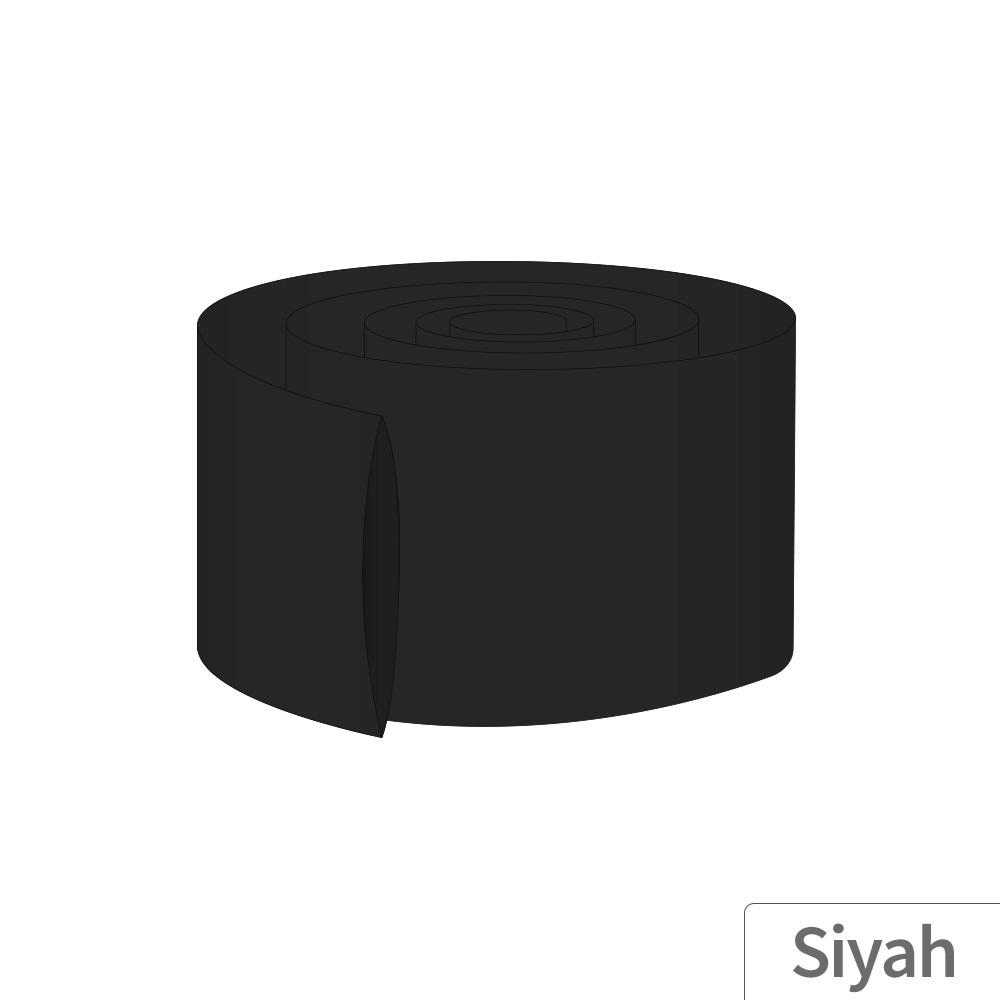 12M - 64mm PVC Heat Shrink Siyah - 10 Metre